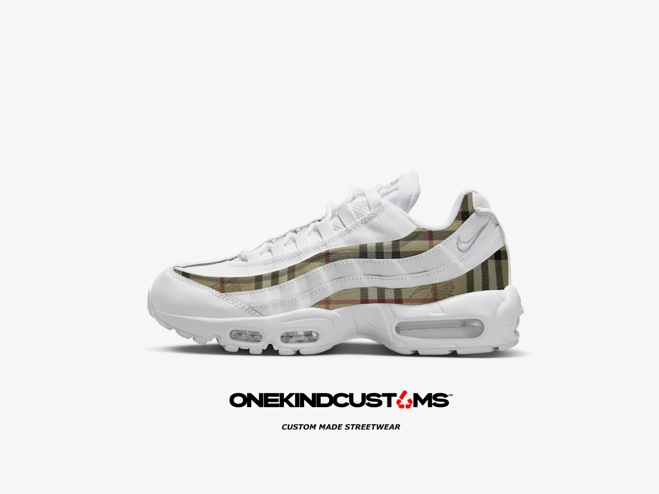 Nike 95's white best sale