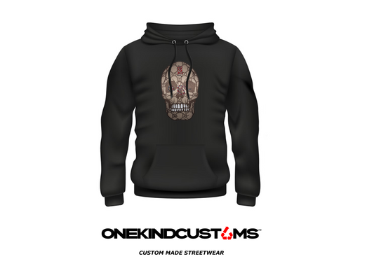 Custom Made Nike GG Skull Embroidered Hoodies