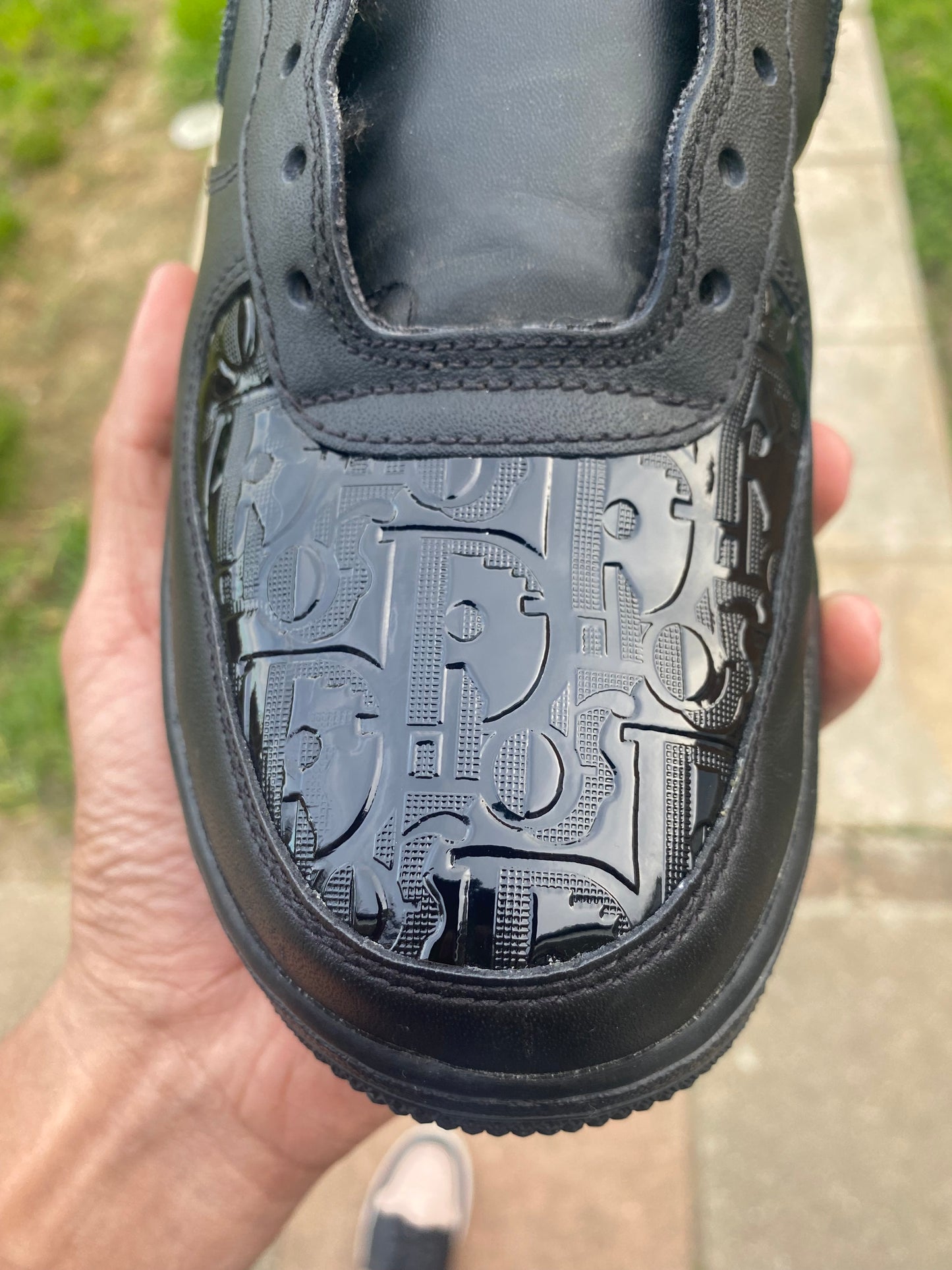 Custom Made CD Black Embossed x Nike AF1’s