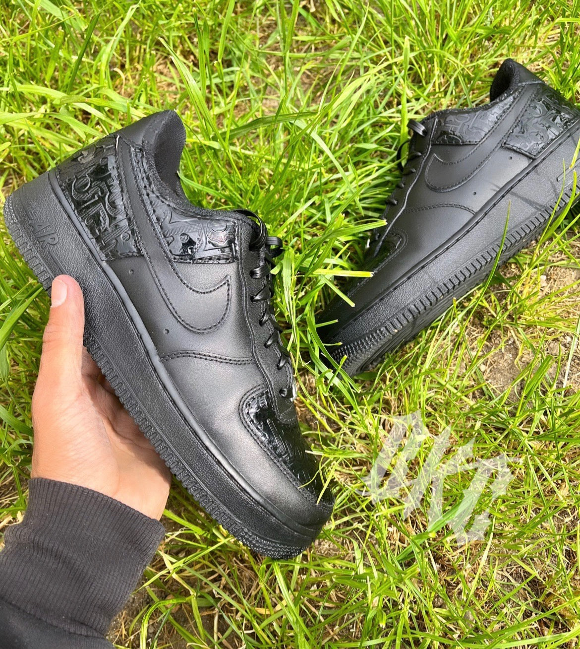 Custom Made CD Black Embossed x Nike AF1’s