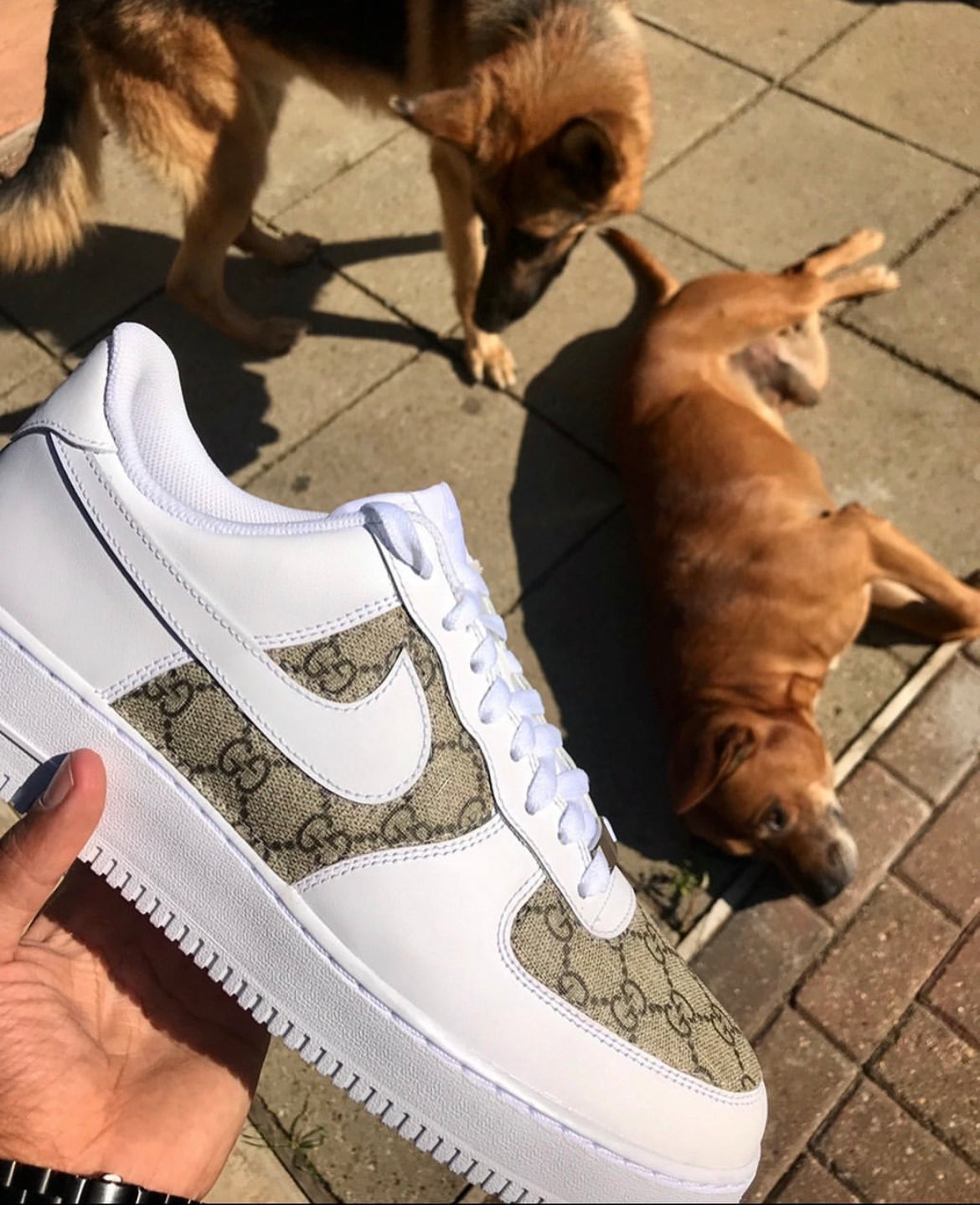 Custom Made Gucci x Nike AF1 s OneKind Customs