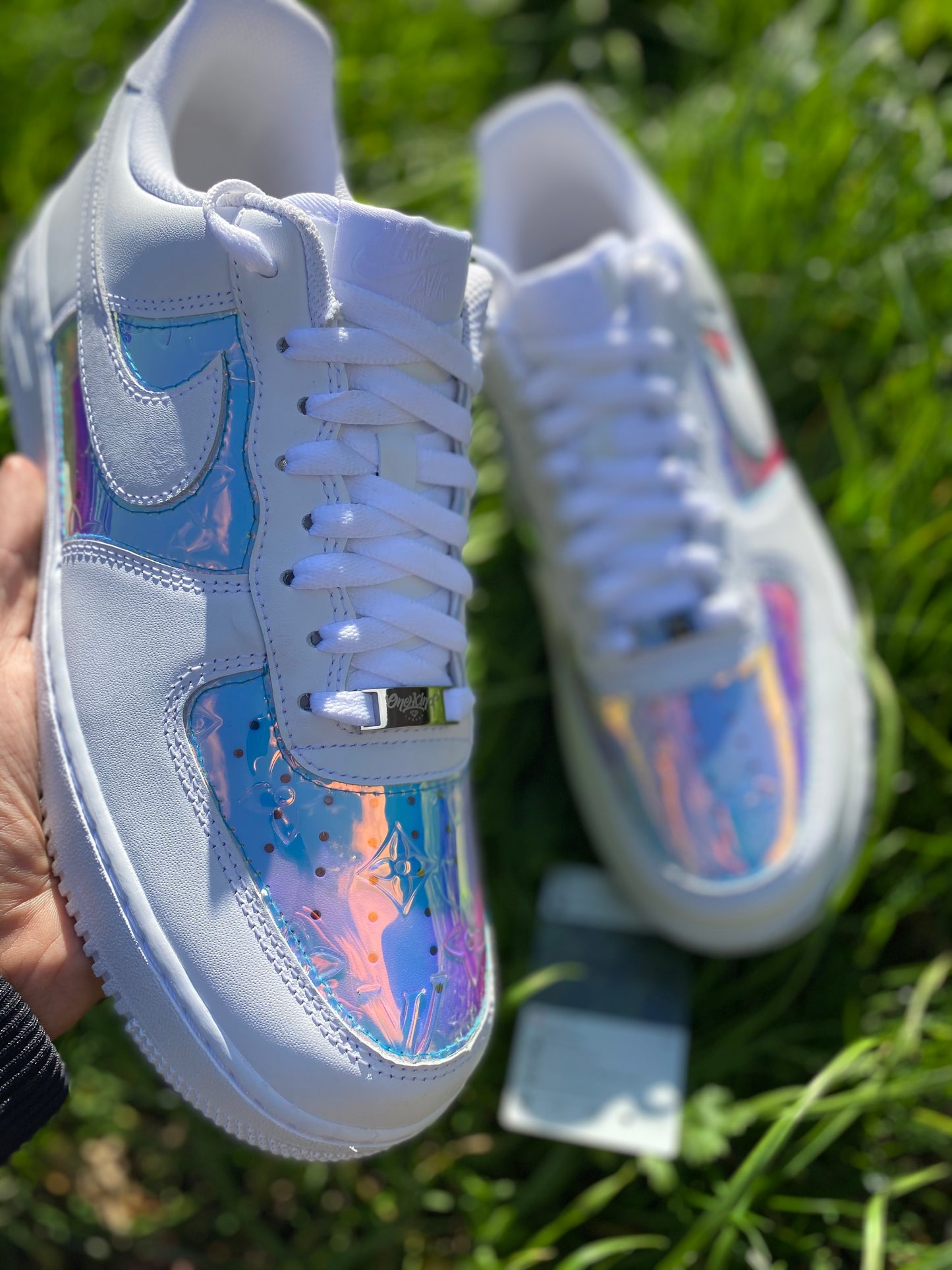 Custom made LV Prism x Nike AF1’s