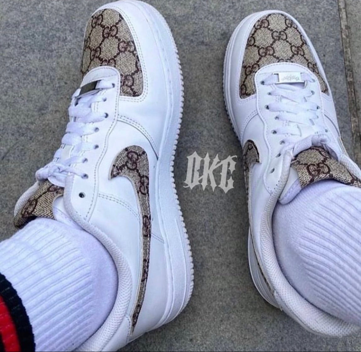 Custom Made Gucci x Nike AF1's